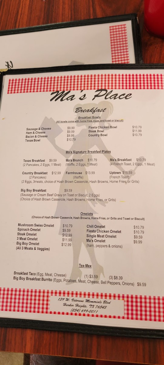 Ma's Place Menu - Image 4